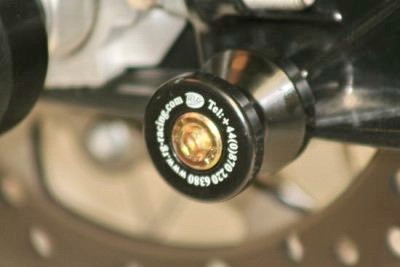 R&G CR0009BK Ochranné špulky do kyvné vidlice M10 KTM/Husqvarna černé pár